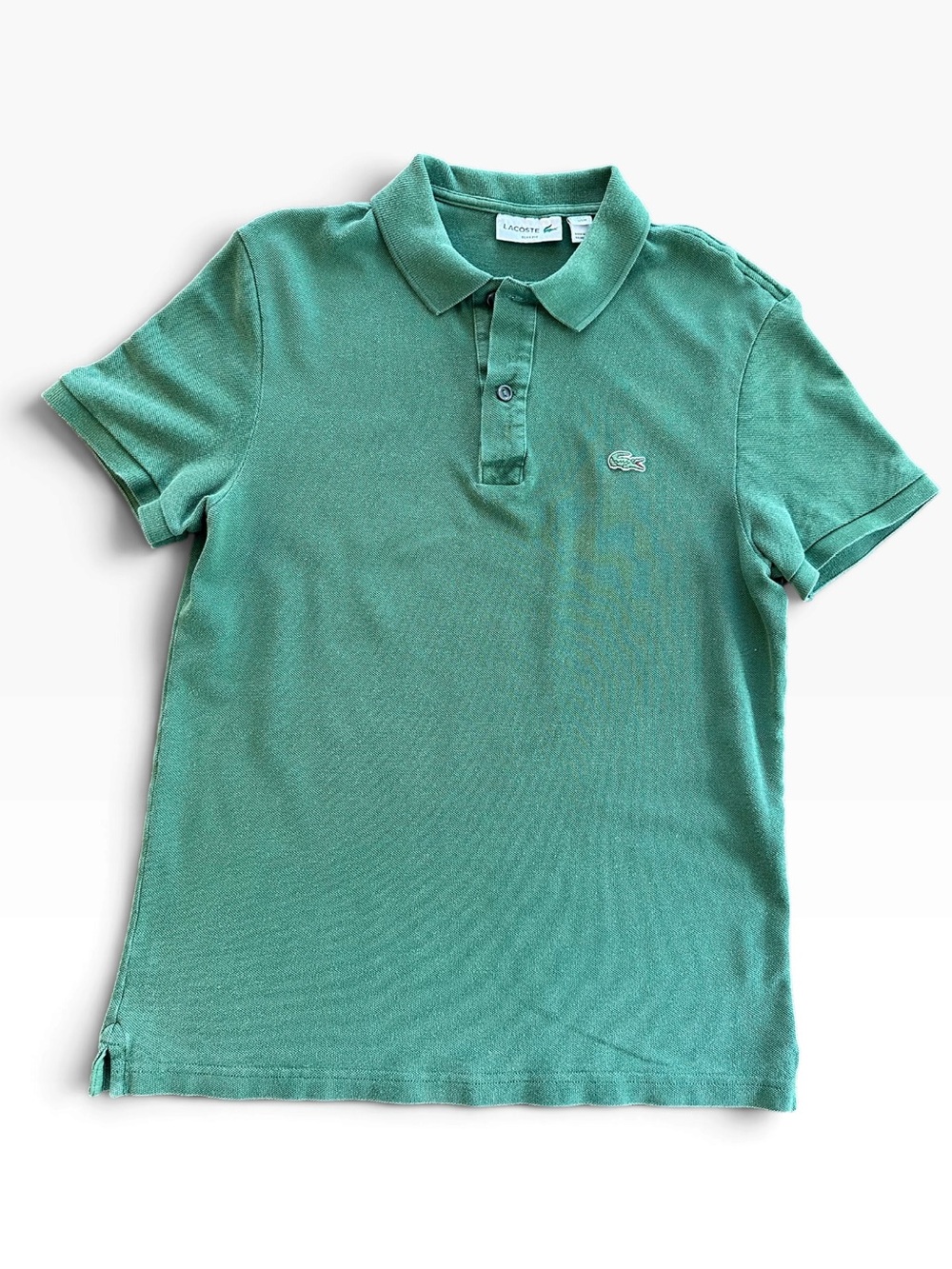 Lacoste Women’s Green Short-Sleeve Polo Slim Fit Size M